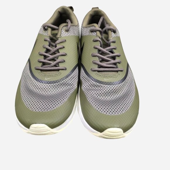Women’s 7 Nike Air Max Thea Olive Green Black Running Shoe - Picture 5 of 6